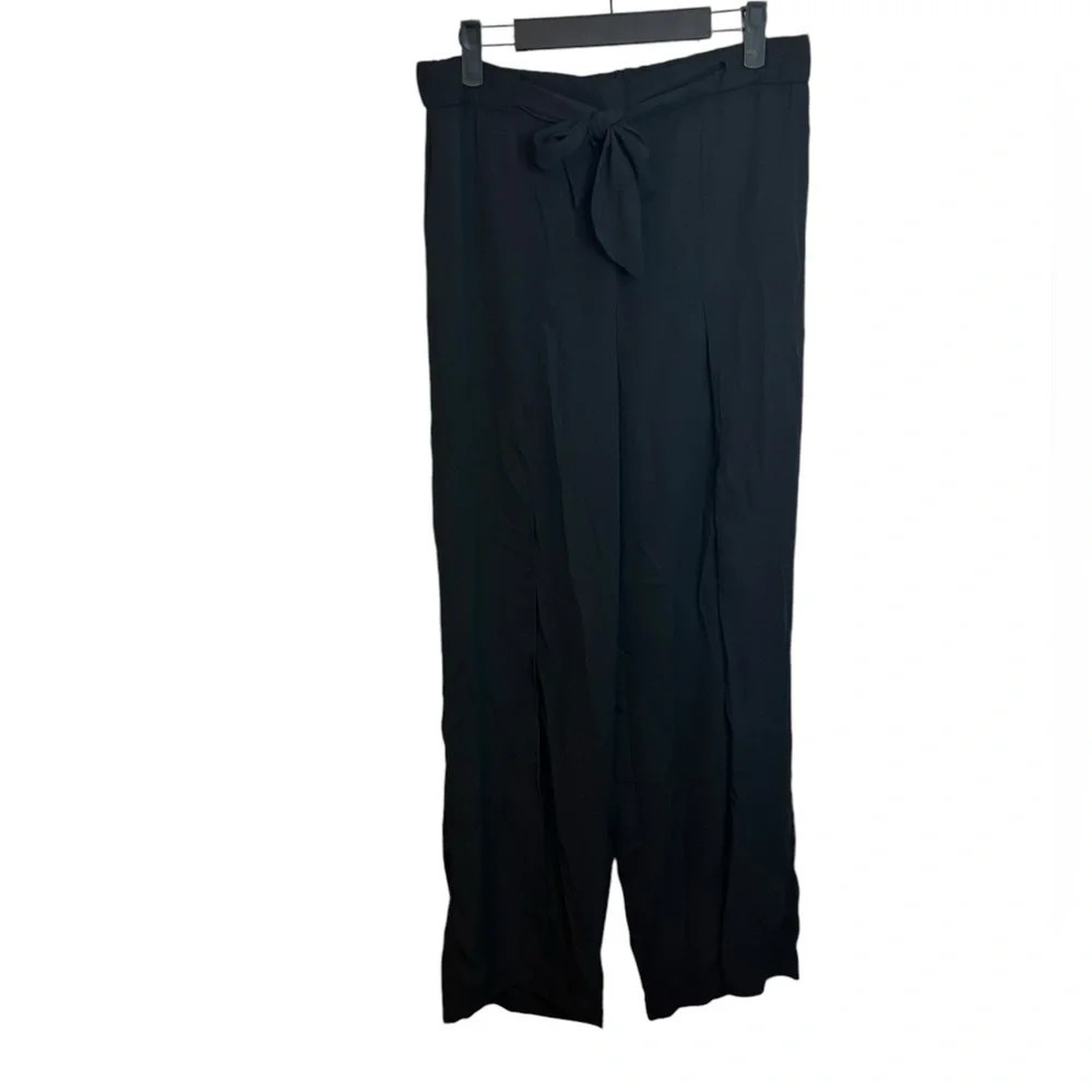 Nwt H&M Black Slit Leg Pants